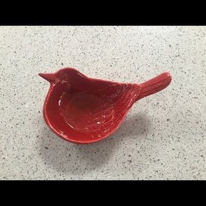 Red bird dish